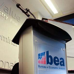 Photo of BEA podium.